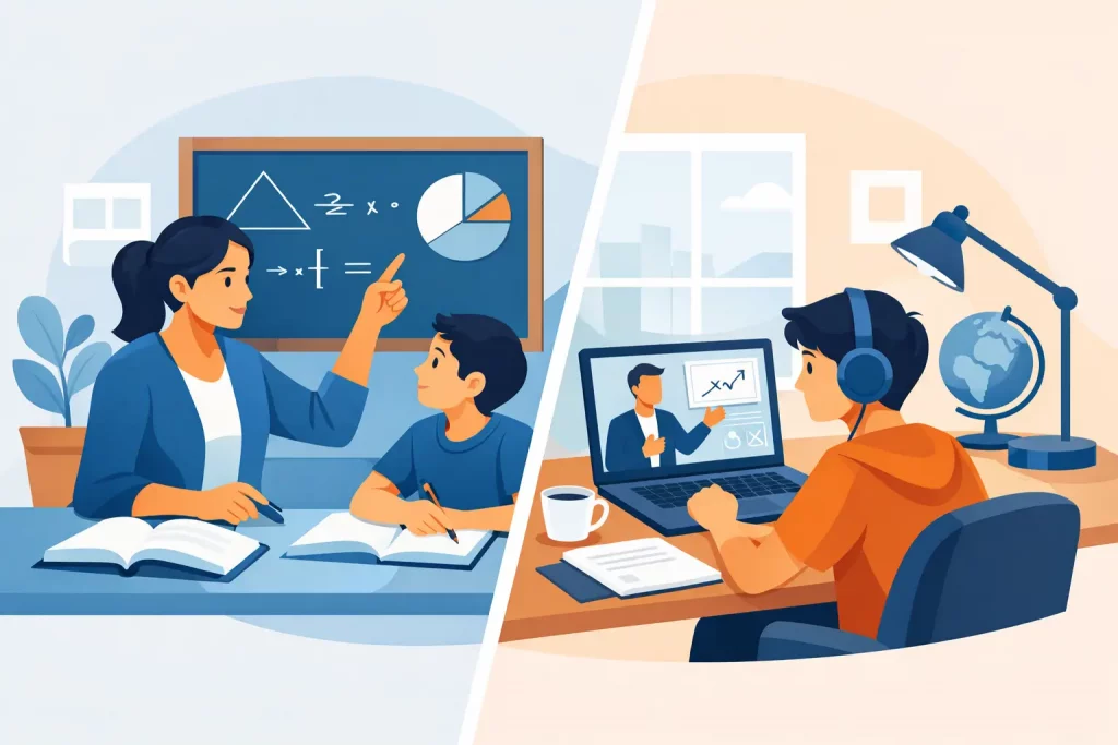 Maths Tuition Versus Online Learning Compared